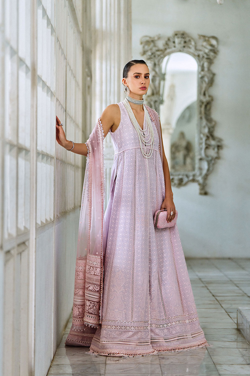 Design 1B Luxury Lawn Eid Edition 2026 Unstitched